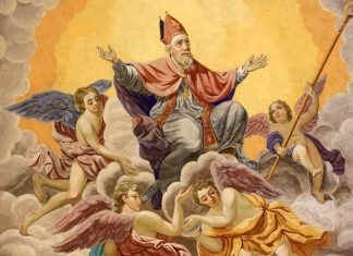 Nikolaus der Seefahrer Nikolaus-Bischof-von-Myra-historisches-Gemaelde