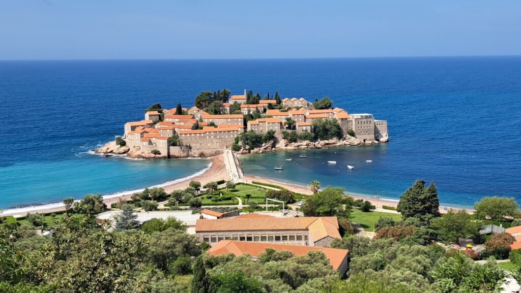 Blick auf Budva in Montenegro