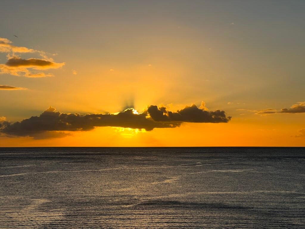 Sonnenuntergang in der Karibik