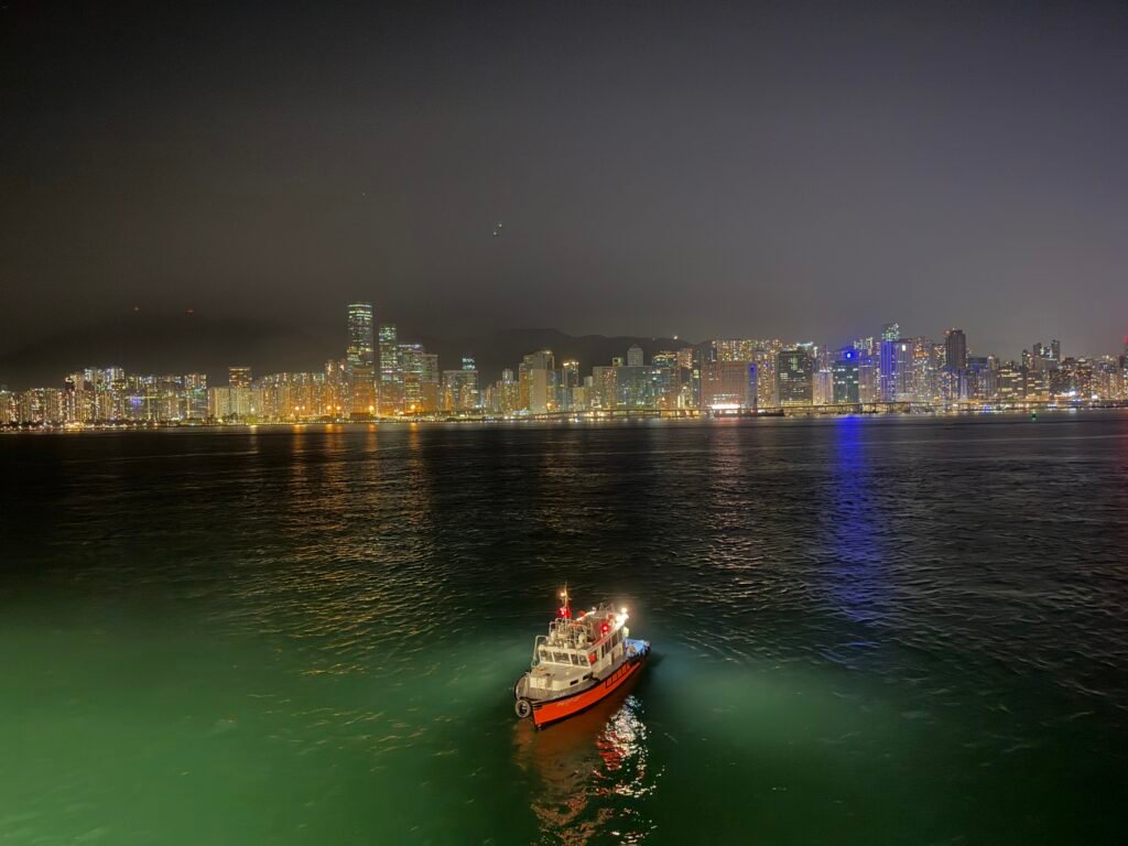 Ausfahrt aus Hongkong