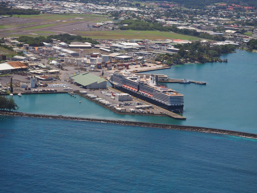 Luftaufnahme Hilo Hafen Hawaii