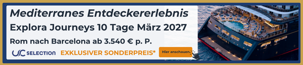 Explora Journeys Mittelmeer Sonderpreis auf Unlimited-Cruises